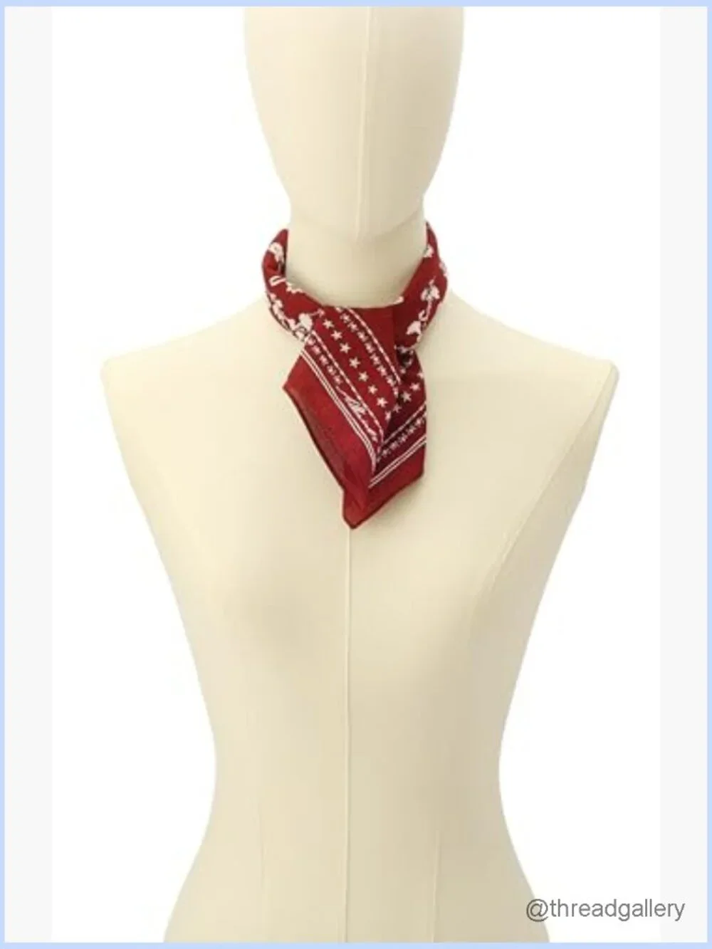 Fleur De Lis Cotton Bandana - Lightweight Fashion Scarf